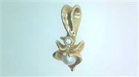 Pendentif Femme Perla in Or jaune Perla PERLA AKOYA 6/6.5 DIA CT 0.06